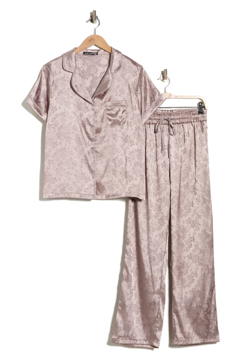 Ginnie Satin Pajamas, Alternate, color, BABY ROSE-TAUPE