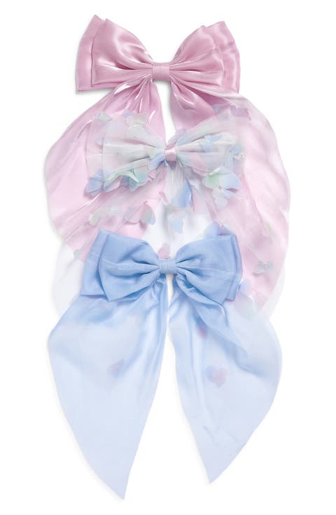 Kids' Pack of 3 Pretty Bow Hair Clips