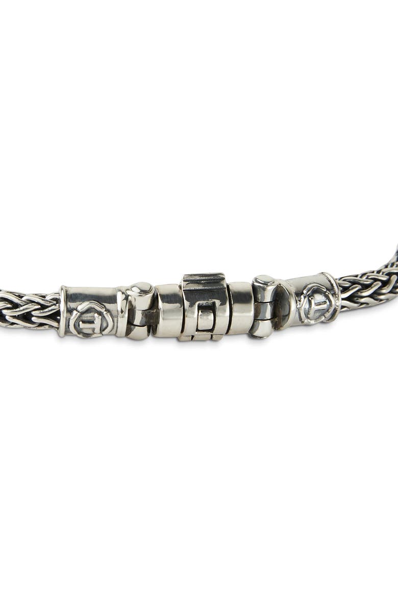 Woven Silver Bracelet, Alternate, color, Sterling Silver