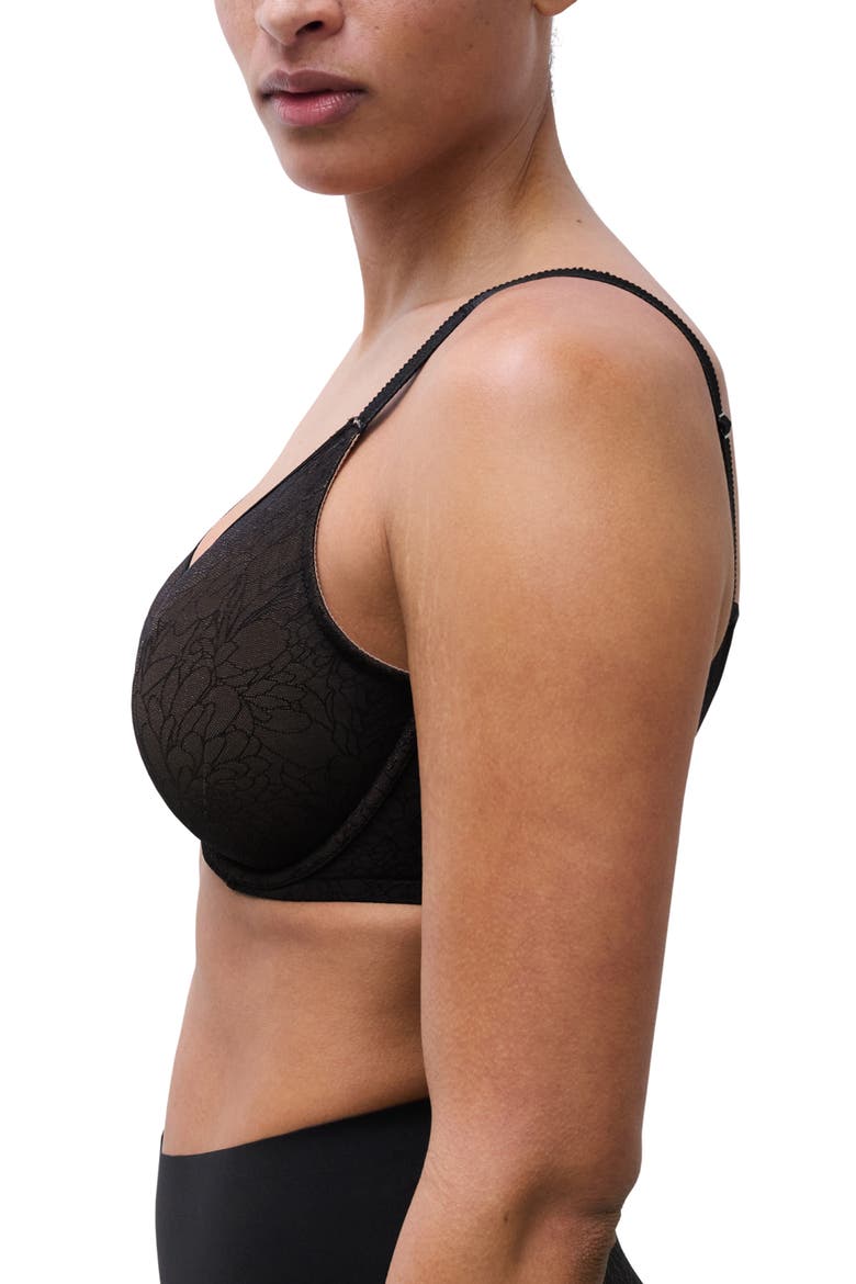 Belle Seamless Underwire Bra, Alternate, color, BLACK