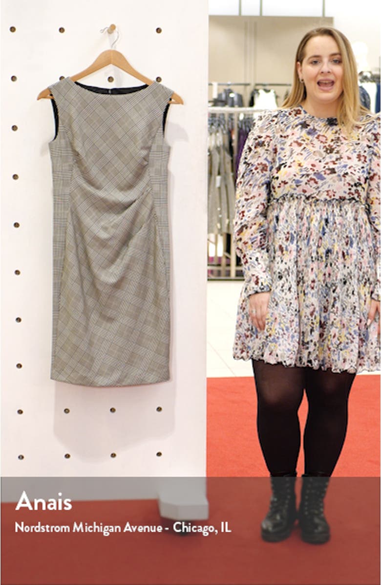 Della Houndstooth Sheath Dress, sales video thumbnail