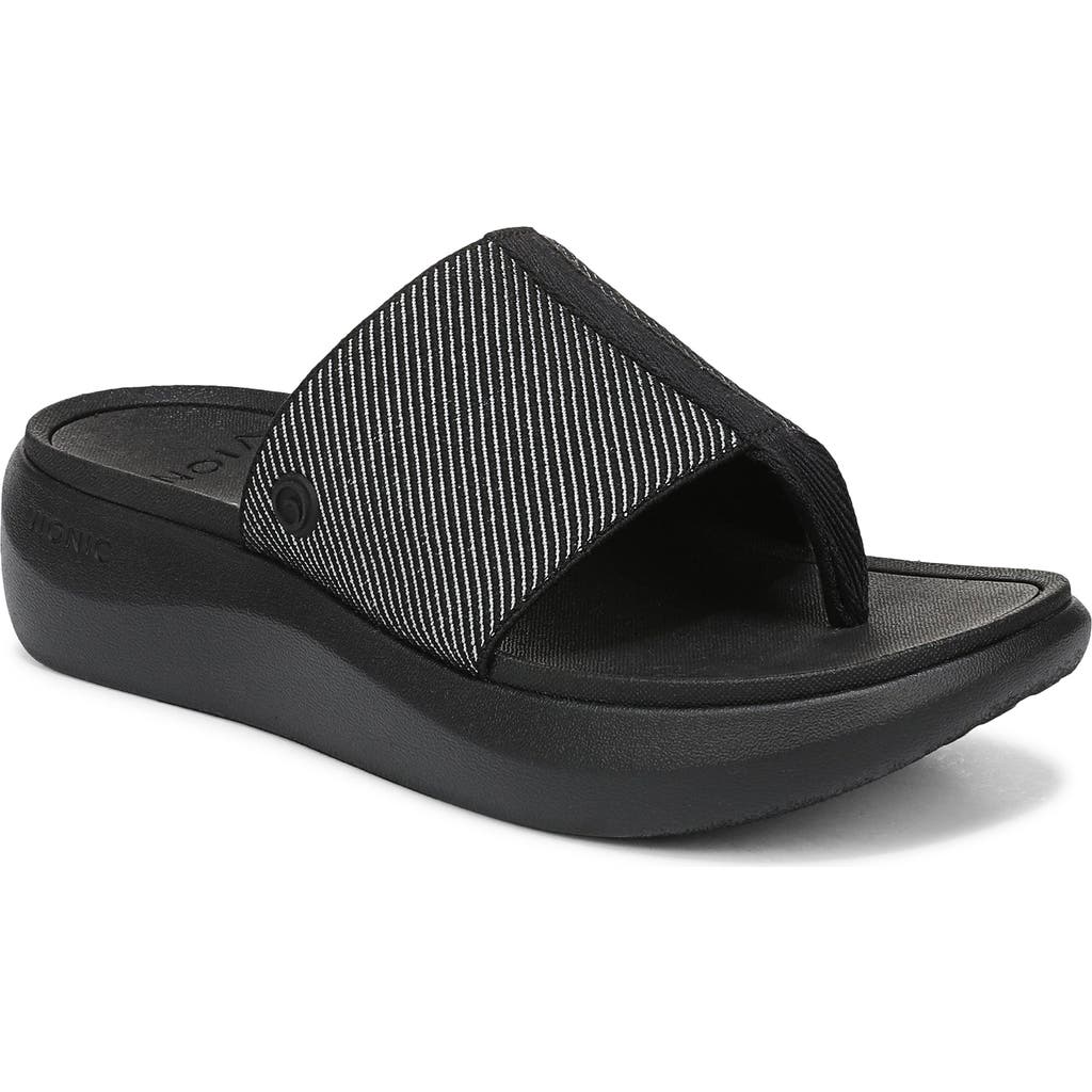 Vionic Aqua Flip Flop In Black