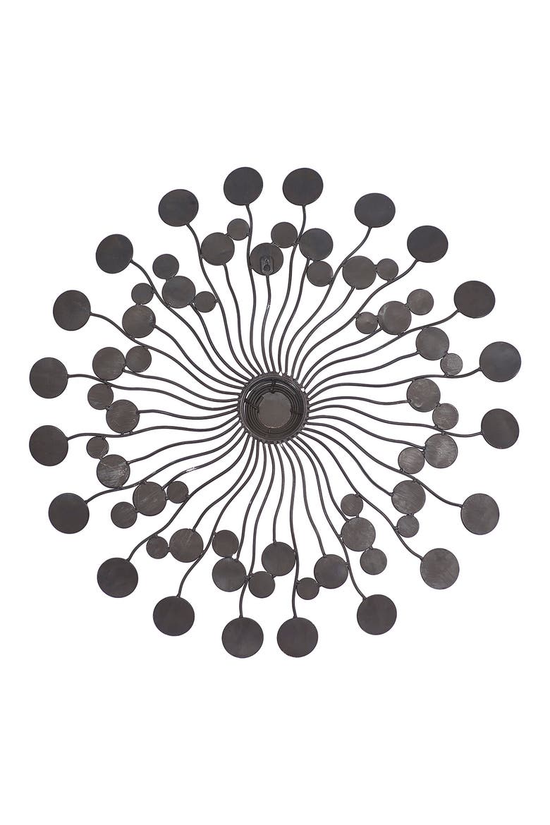 Multicolored Metal Sunburst Wall Decor, Alternate, color, MULTI