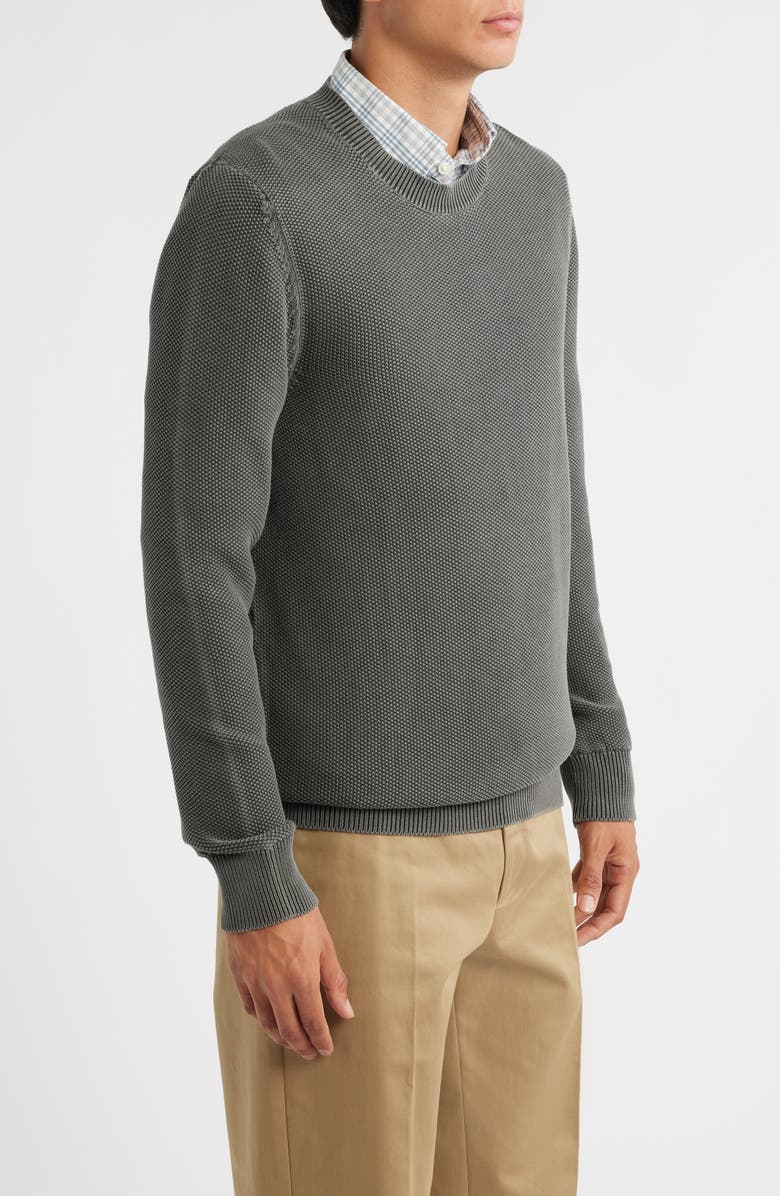 Treasure & Bond Garment Dyed Cotton Sweater, Alternate, color, Black Raven