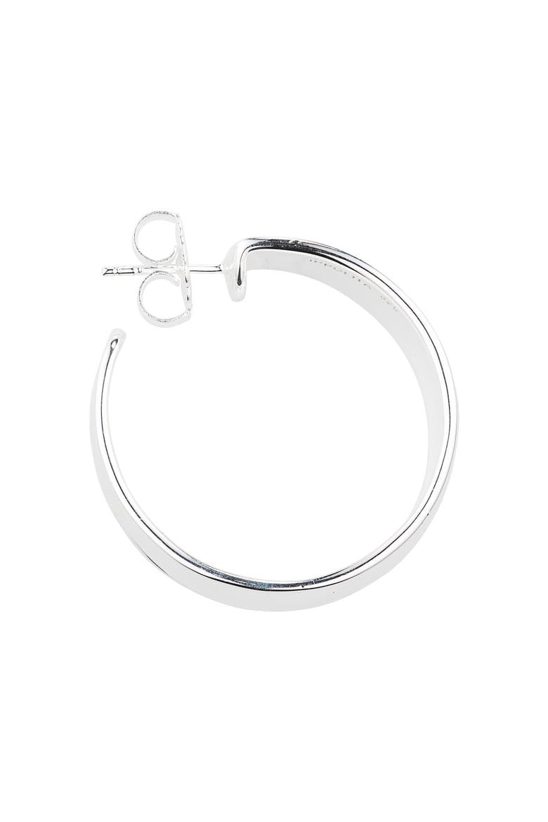 'Goddess' Rosé Hoop Earrings, Alternate, color, SILVER