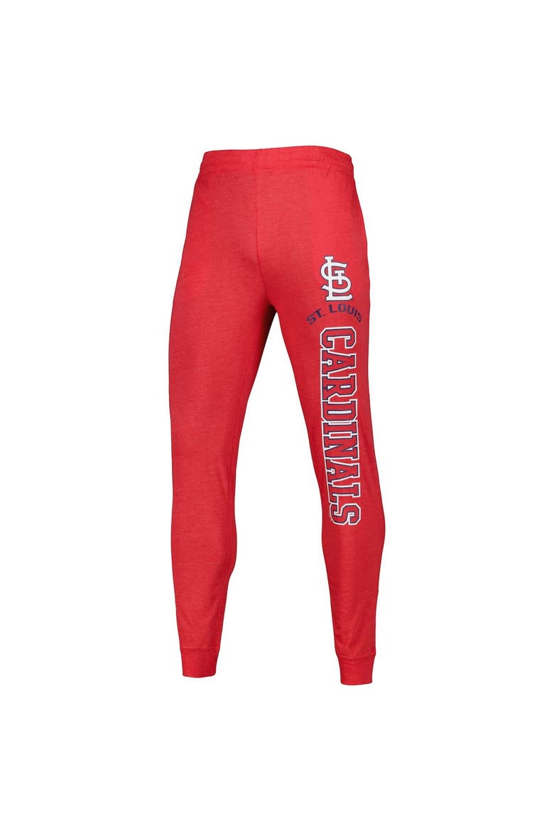 Men's Concepts Sport Heather Red/Heather Charcoal St. Louis Cardinals Meter Pullover Hoodie & Joggers Set, Alternate, color, Heather Red