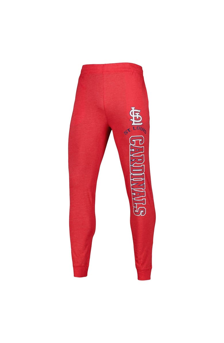 CONCEPTS SPORT Men's Concepts Sport Heather Red/Heather Charcoal St. Louis Cardinals Meter Pullover Hoodie & Joggers Set, Alternate, color, Heather Red