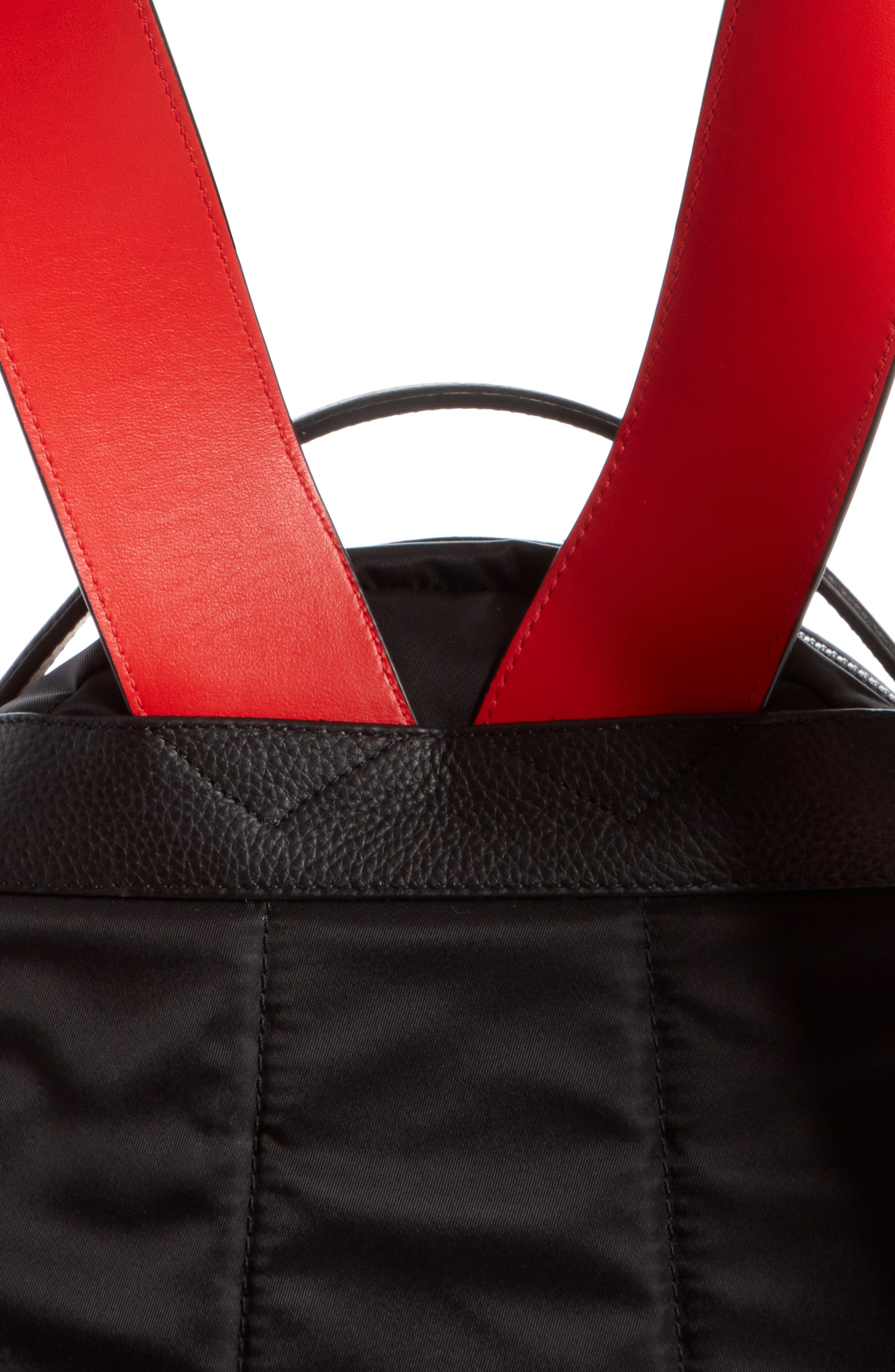 Christian Louboutin Small Backloubi Nylon Backpack, Alternate, color, 