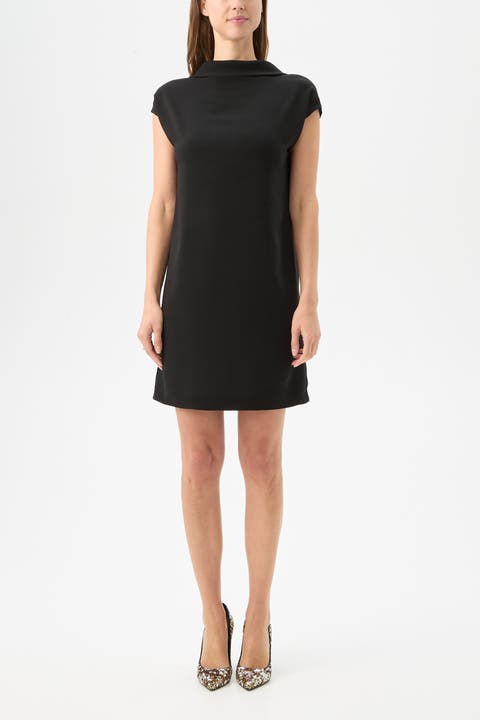 Chorus 2 Mock Neck Dress with Sequin Panel