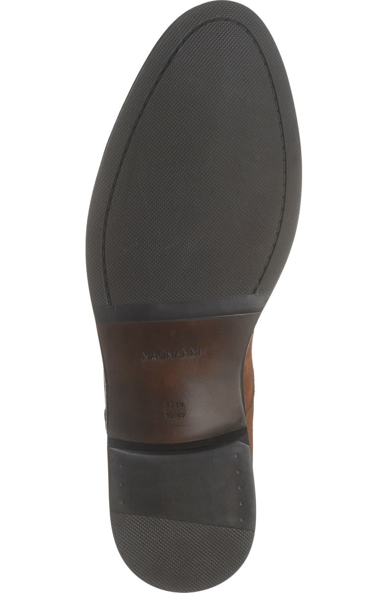 Magnanni Franklyn Monk Strap Shoe, Alternate, color, Cognac Suede