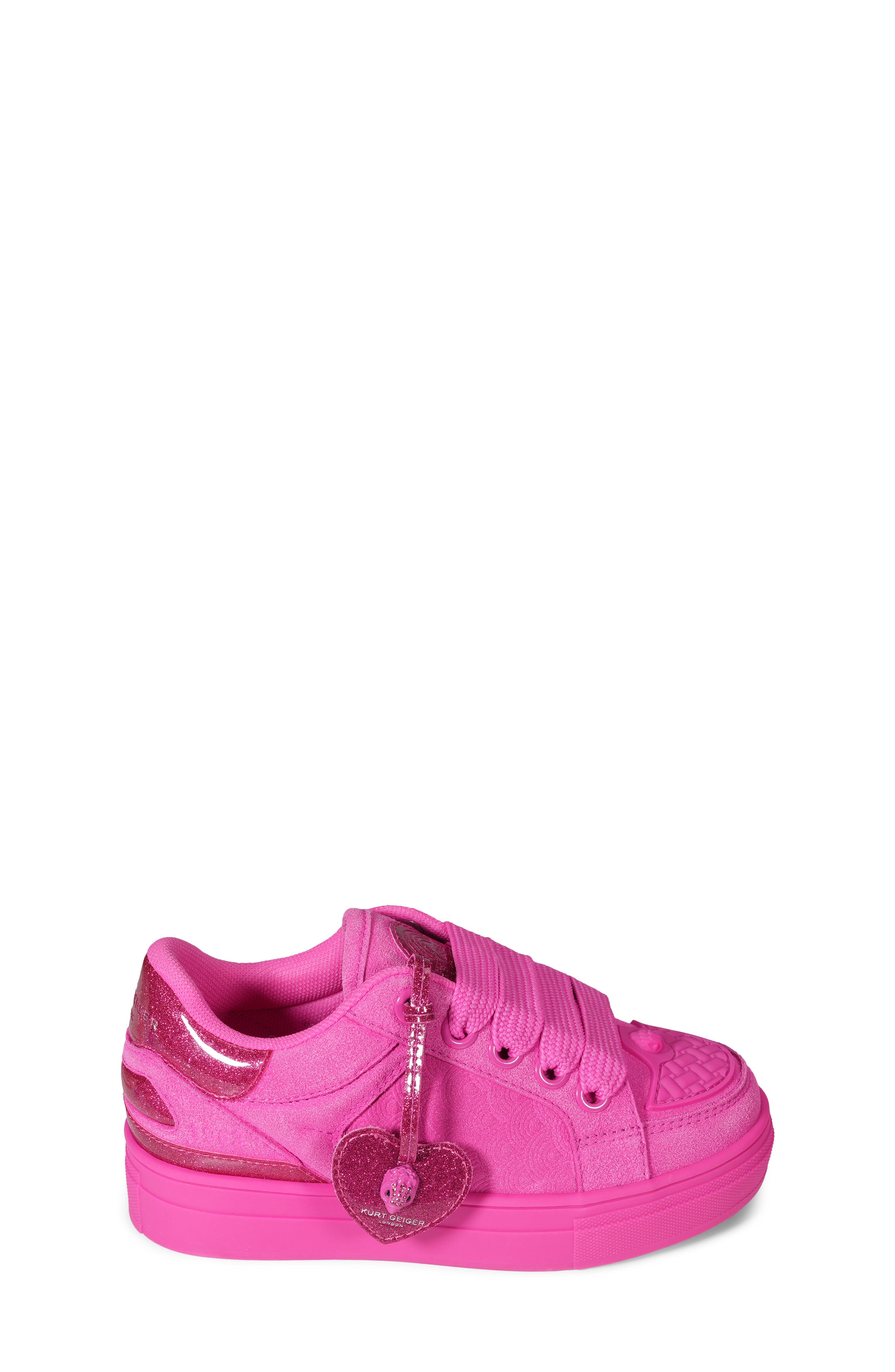 Kurt Geiger London Kids' Mini Southbank Sneaker, Alternate, color, Fuchsia