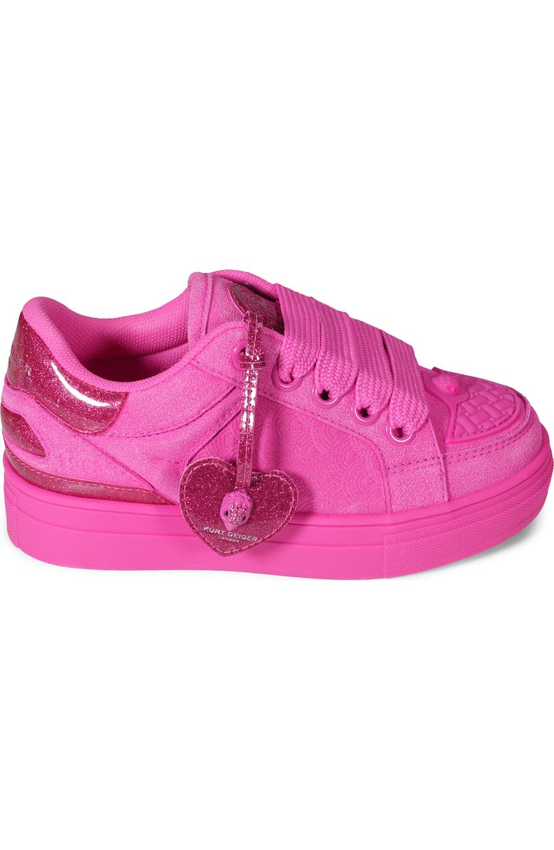 Kurt Geiger London Kids' Mini Southbank Sneaker, Alternate, color, Fuchsia