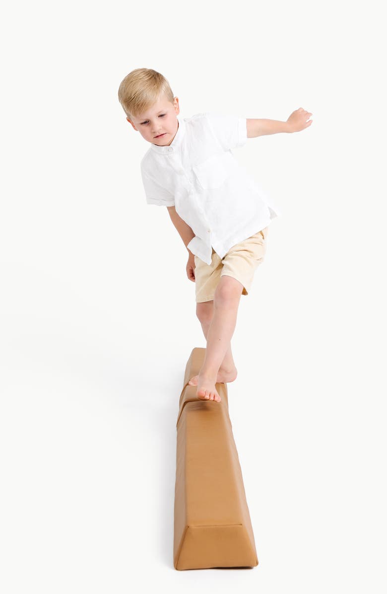 GATHRE Faux Leather Balance Beam, Alternate, color, Camel