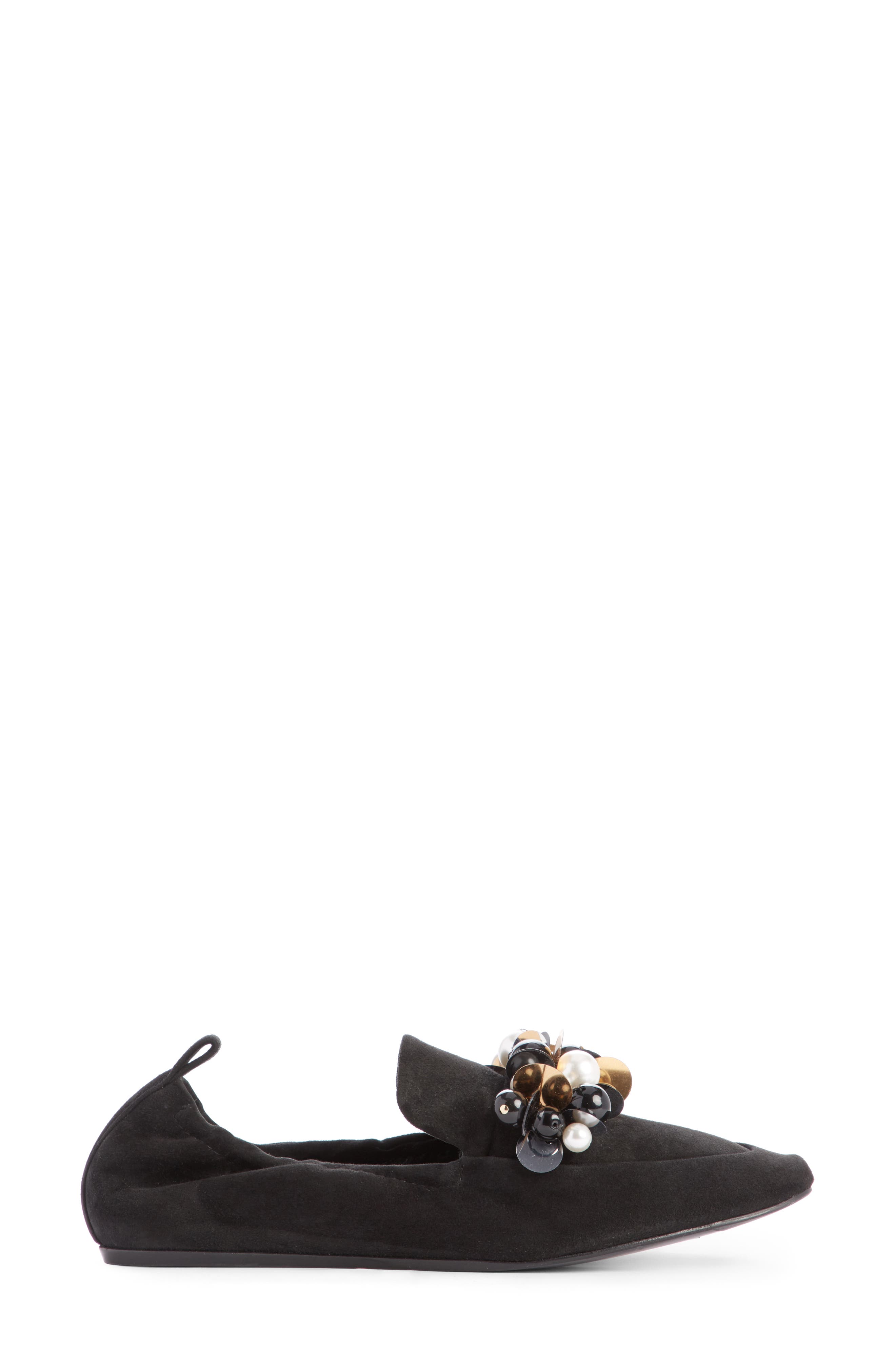 Pearl Slipper Loafer, Alternate, color, BLACK