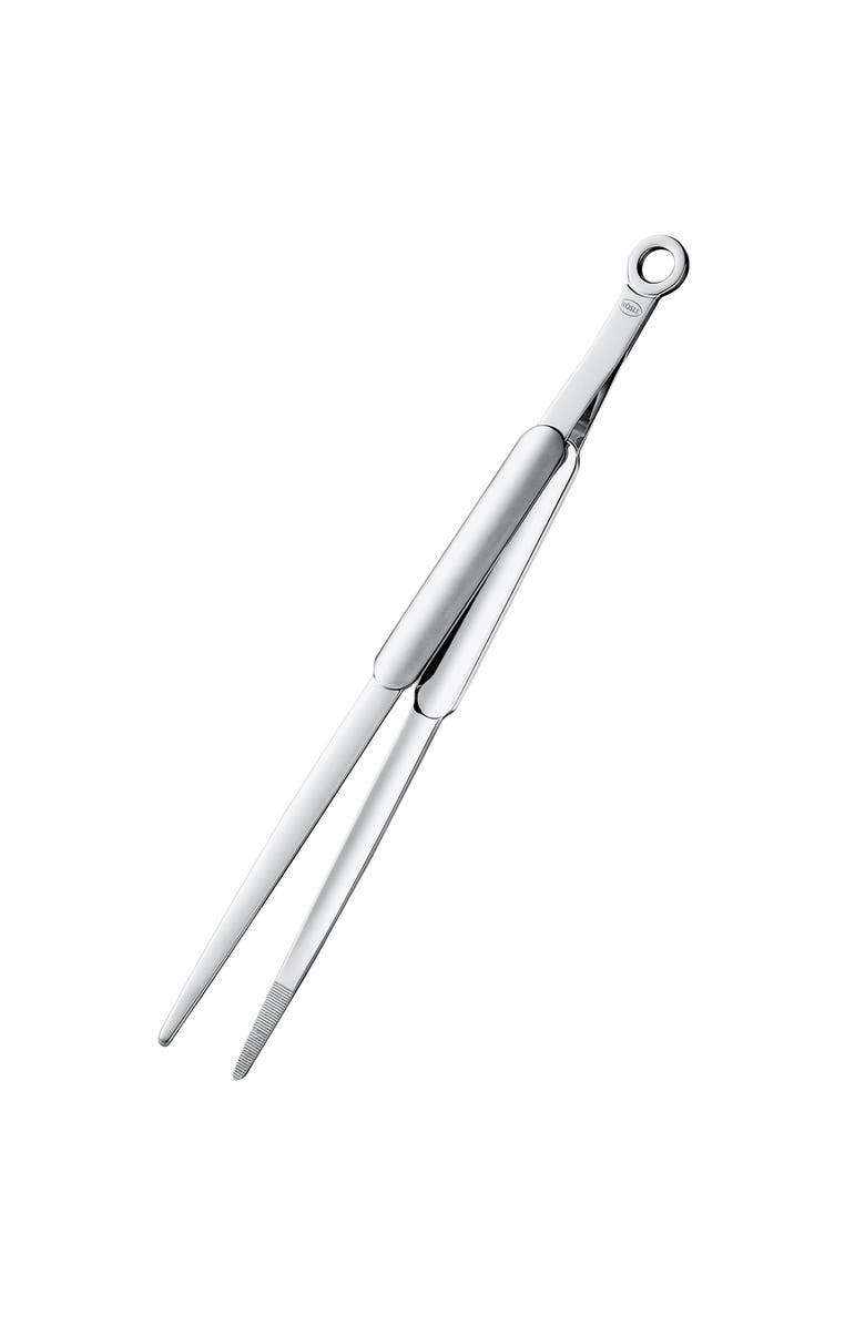 Rosle 12.2-Inch Stainless Steel Fine Tongs, Main, color, 