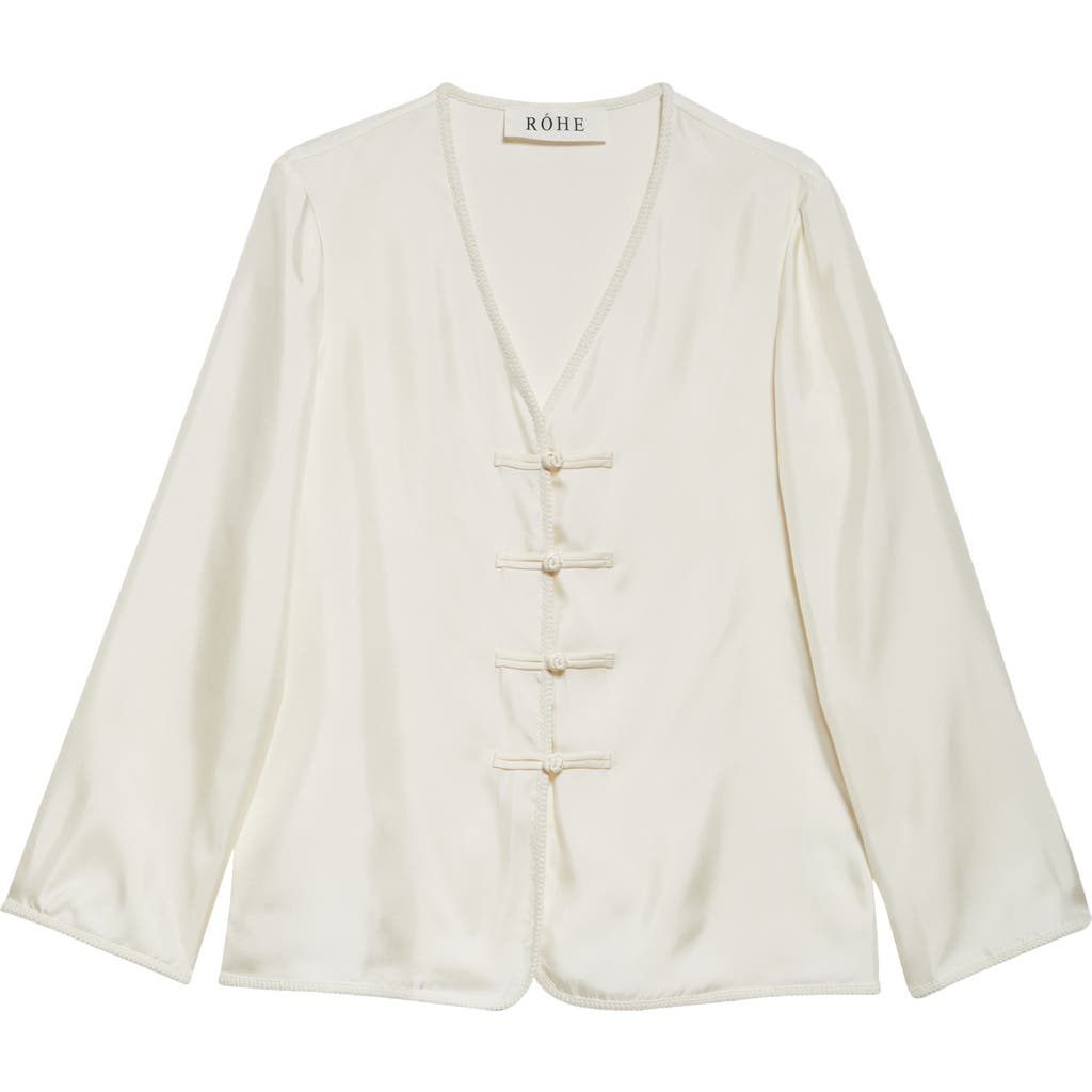 ROHE RÓHE PANKOU KNOT SILK TOP