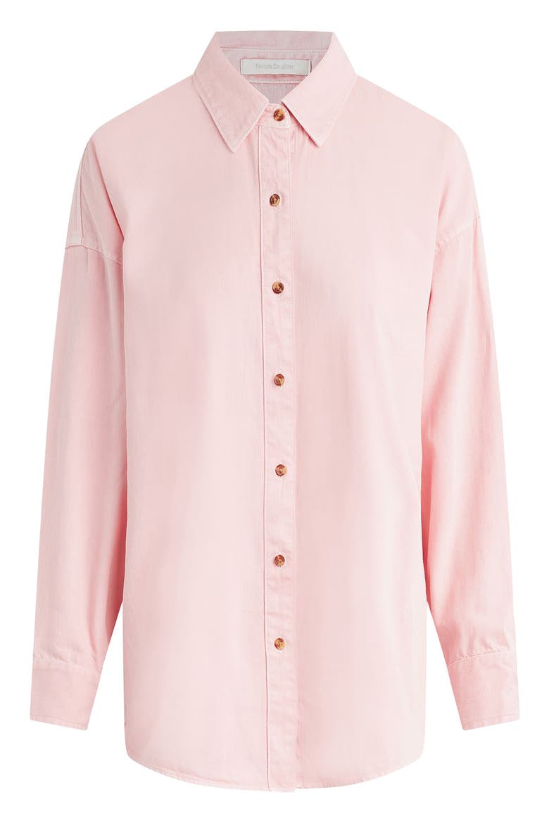 Ex-Boyfriend Solid Button-Up Shirt, Main, color, BALLET SLIPPER