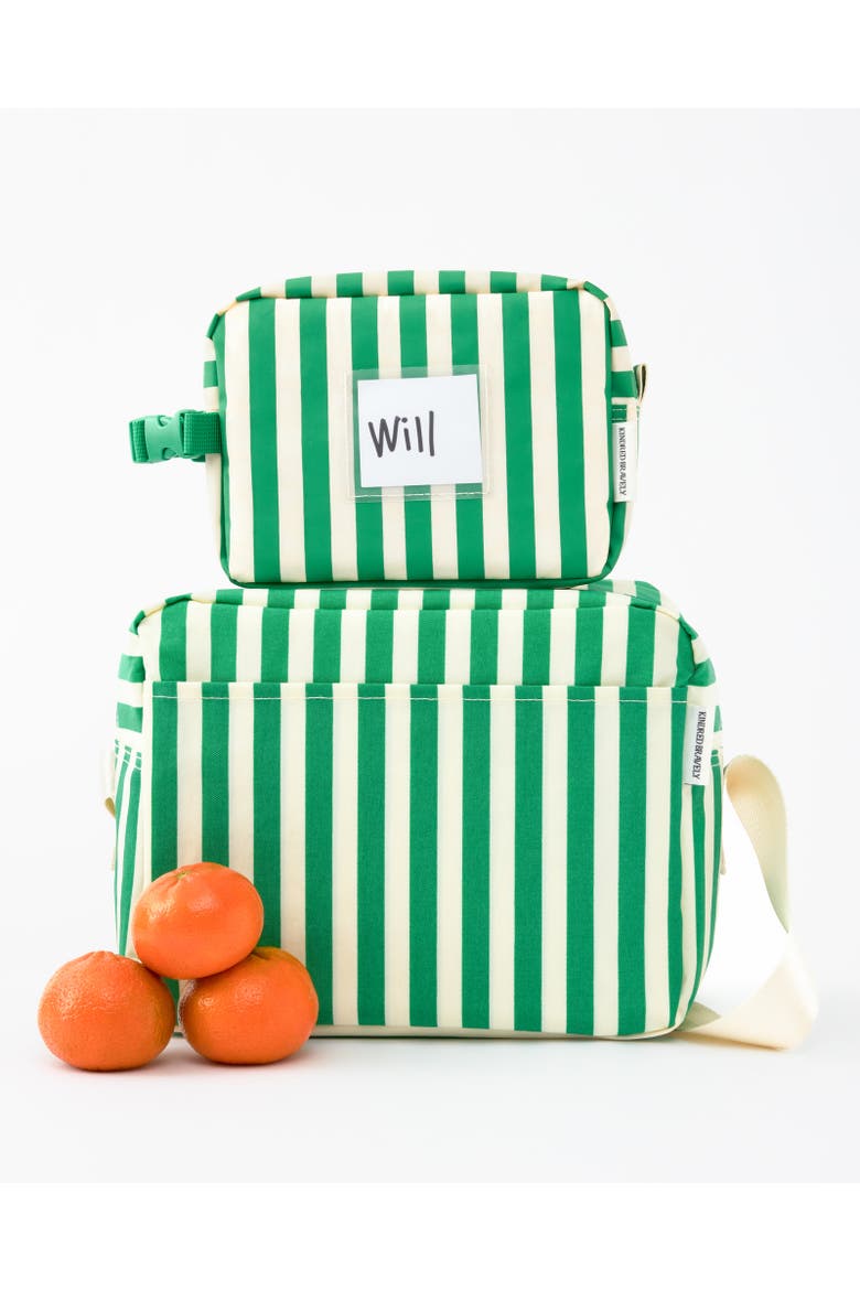 Jumbo Cooler Bag, Alternate, color, Green Stripe