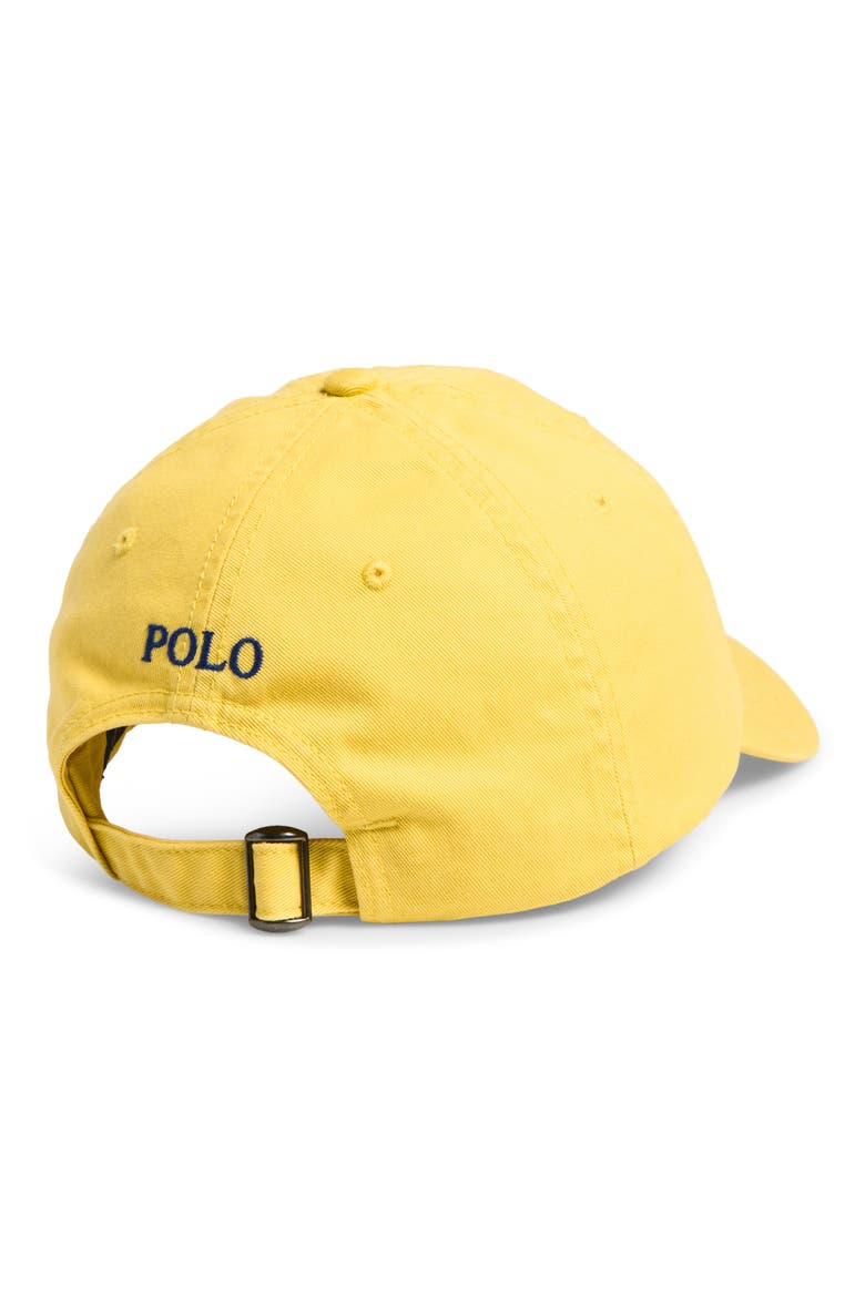 The Iconic Cotton Chino Adjustable Ball Cap, Alternate, color, YELLOW