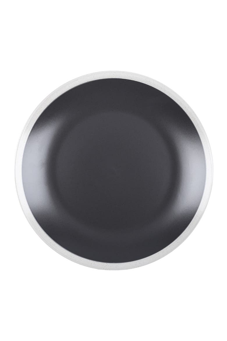 Serenity Stoneware 4-Piece Dinner Plate Set, Alternate, color, Dark Gray and Cream