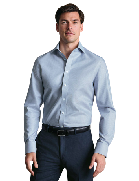 Non-Iron Greenwich Weave Cutaway Shirt