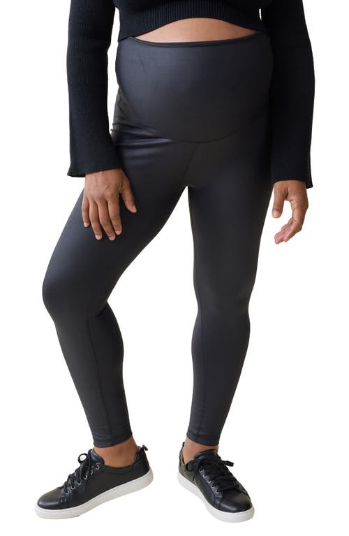 Ingrid & Isabel® Gloss Maternity Leggings in Black  product
