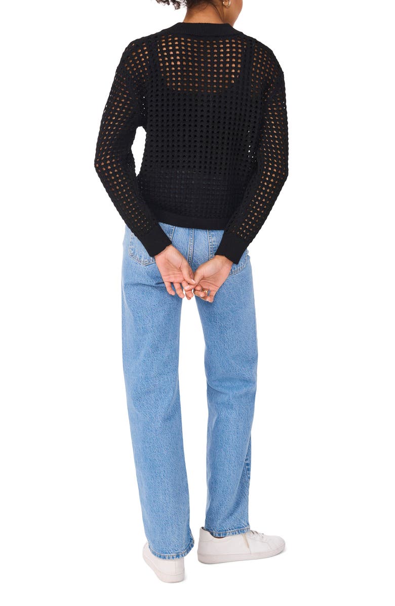 Vince Camuto Mesh Cardigan, Alternate, color, 