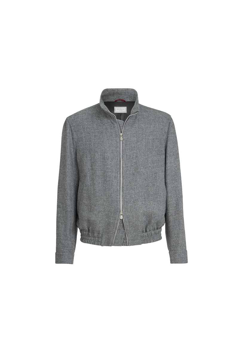 Outerwear jacket with stand collar, Alternate, color, Medium Grey