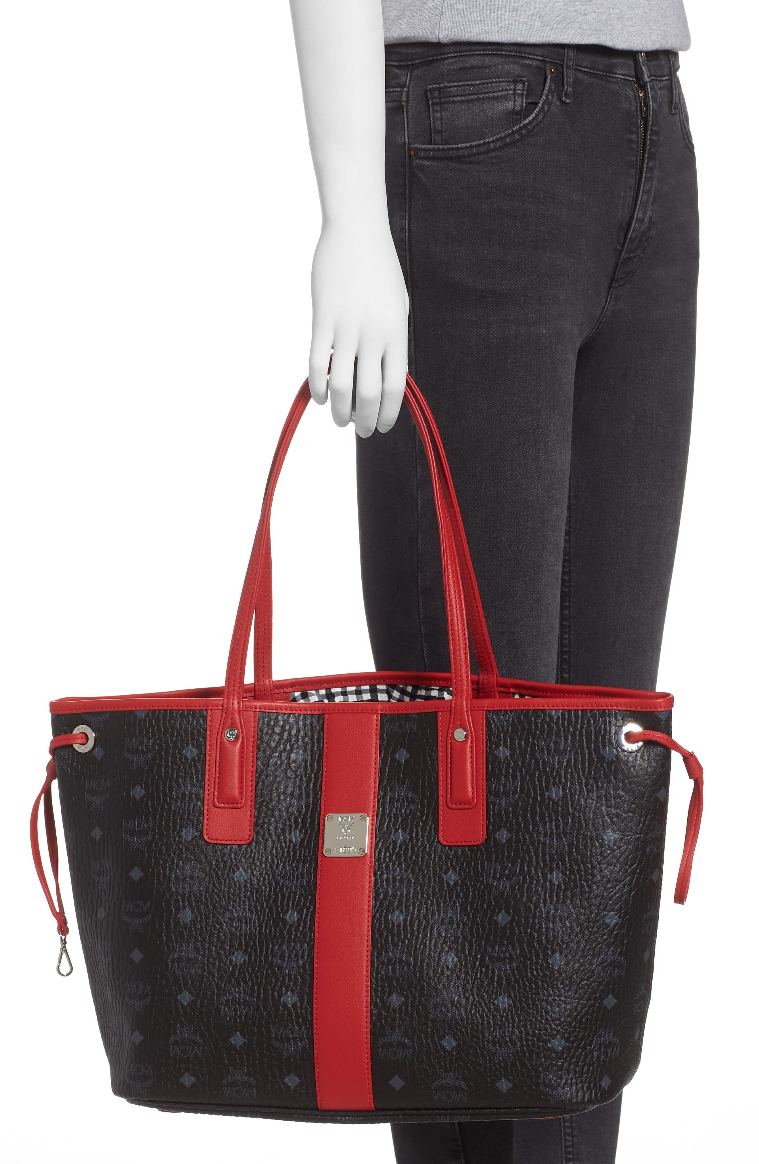 MCM Medium Liz Reversible Shopper, Alternate, color, 