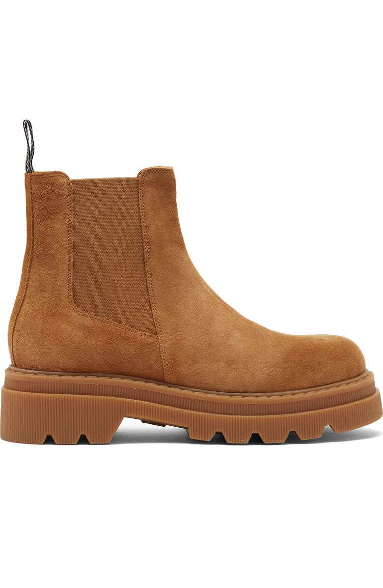 Voile Blanche Tweed 09 Suede Lug Sole Chelsea Boot, Alternate, color,