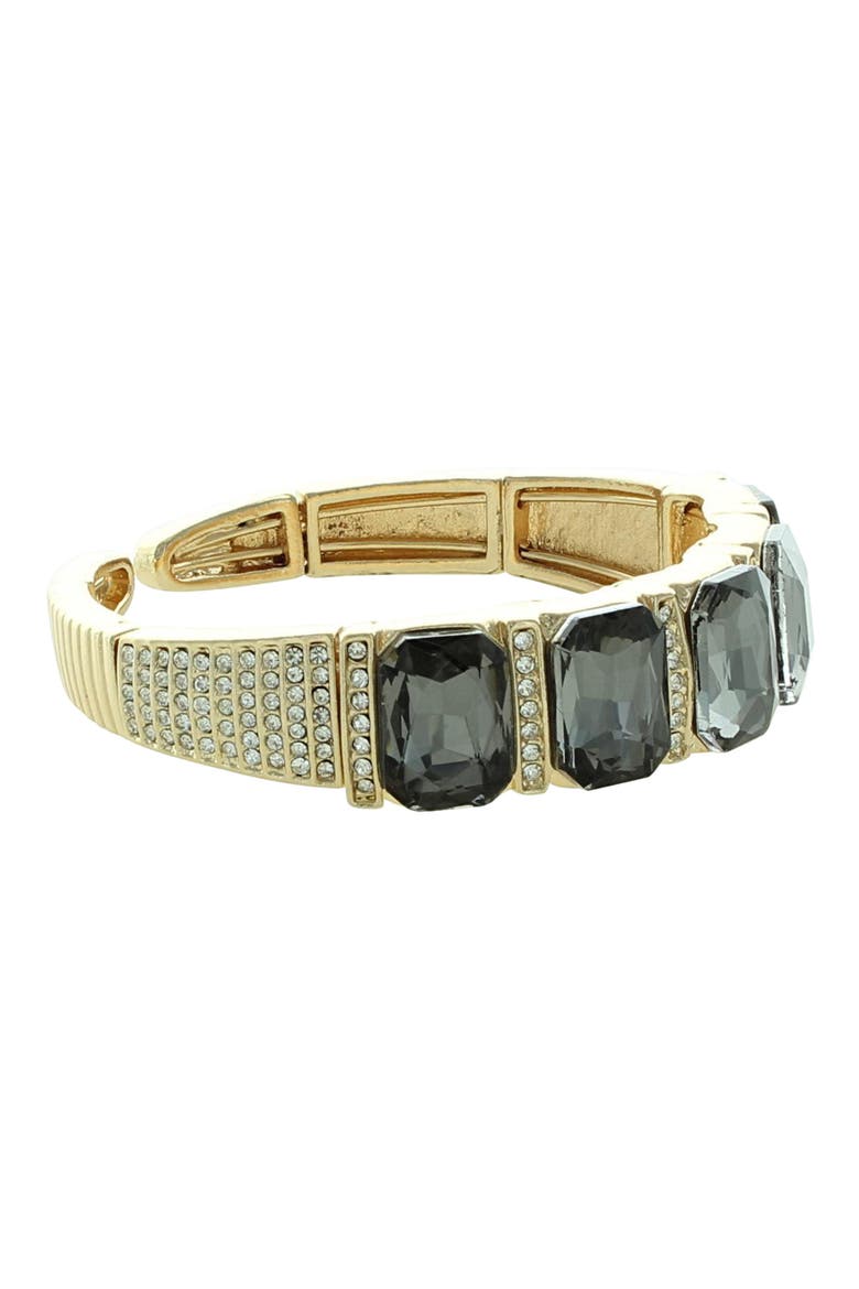 Penelope Crystal Cuff Bracelet, Alternate, color, GOLD / GREY / CLEAR