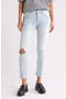 Josefina Ripped Straight Leg Crop Jeans