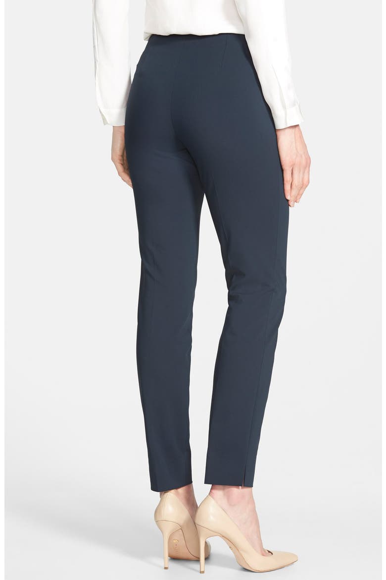 'Chrystie' Slit Hem Slim Pants, Alternate, color, INK