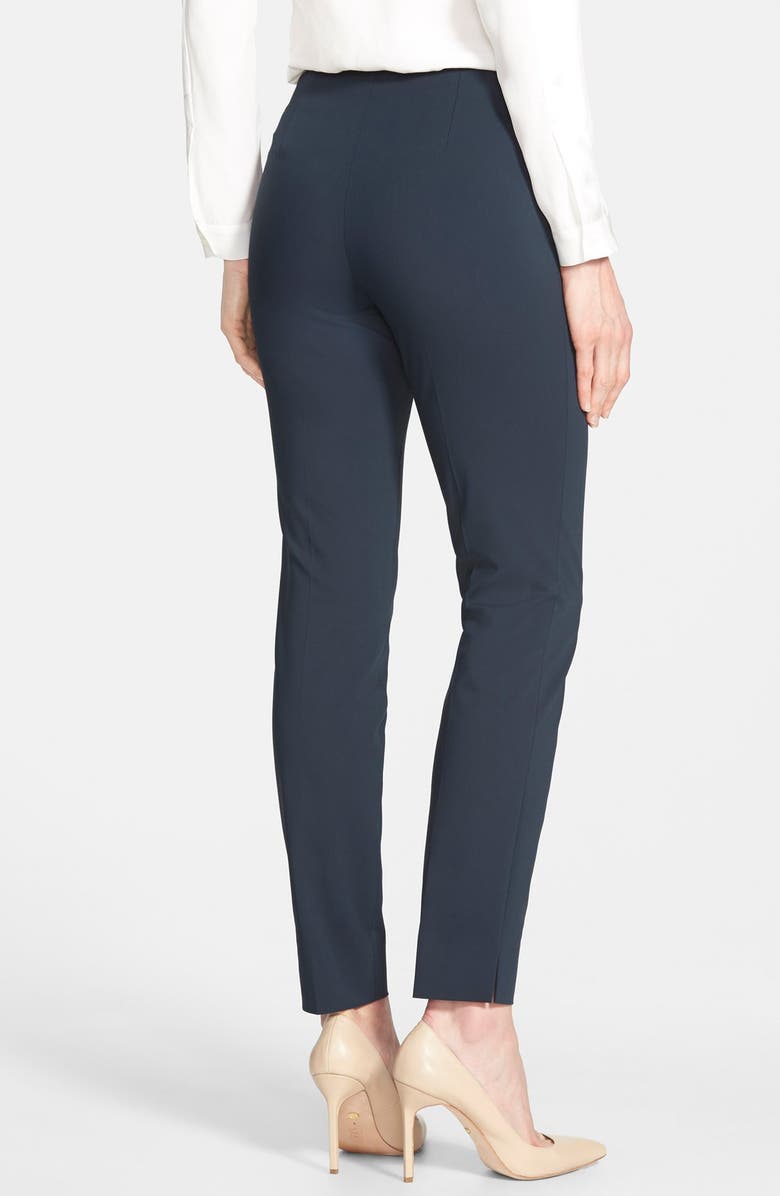 Lafayette 148 New York 'Chrystie' Slit Hem Slim Pants, Alternate, color, 