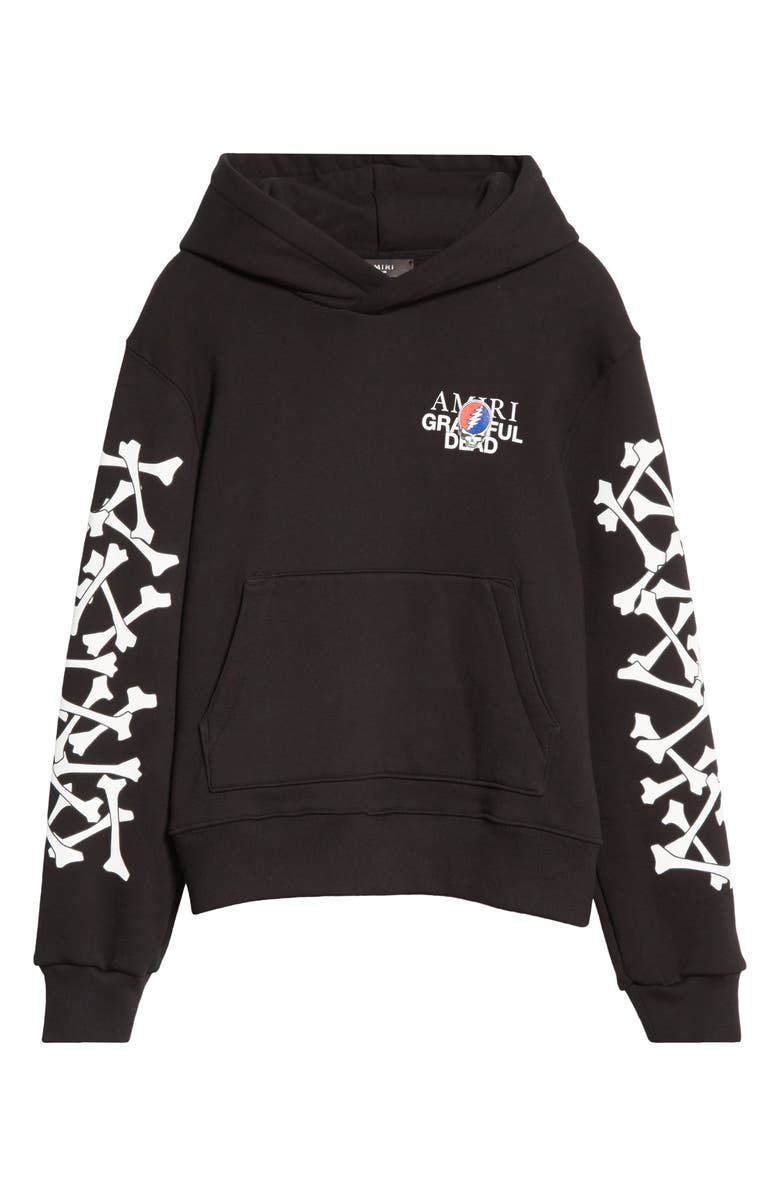 AMIRI Grateful Dead Skull Cashmere Blend Jacquard Graphic Hoodie, Alternate, color, 