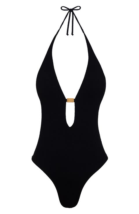 Tammy Sutton Plunge One-Piece Swimsuit