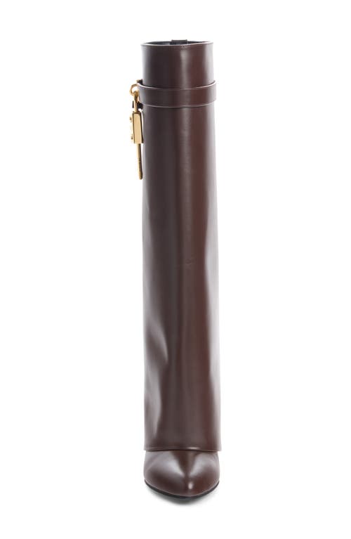 Givenchy Shark Lock Leather Boots In Multi