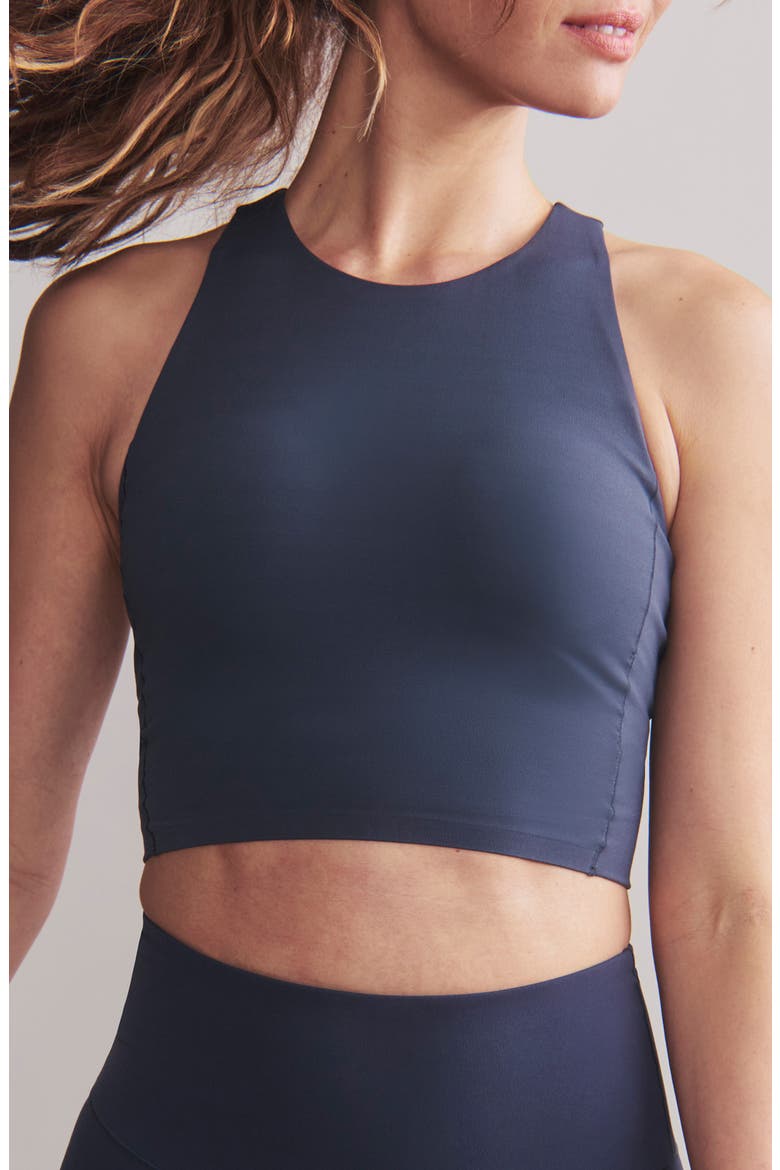 Revive Longline Bra, Main, color, NAVY BLUE