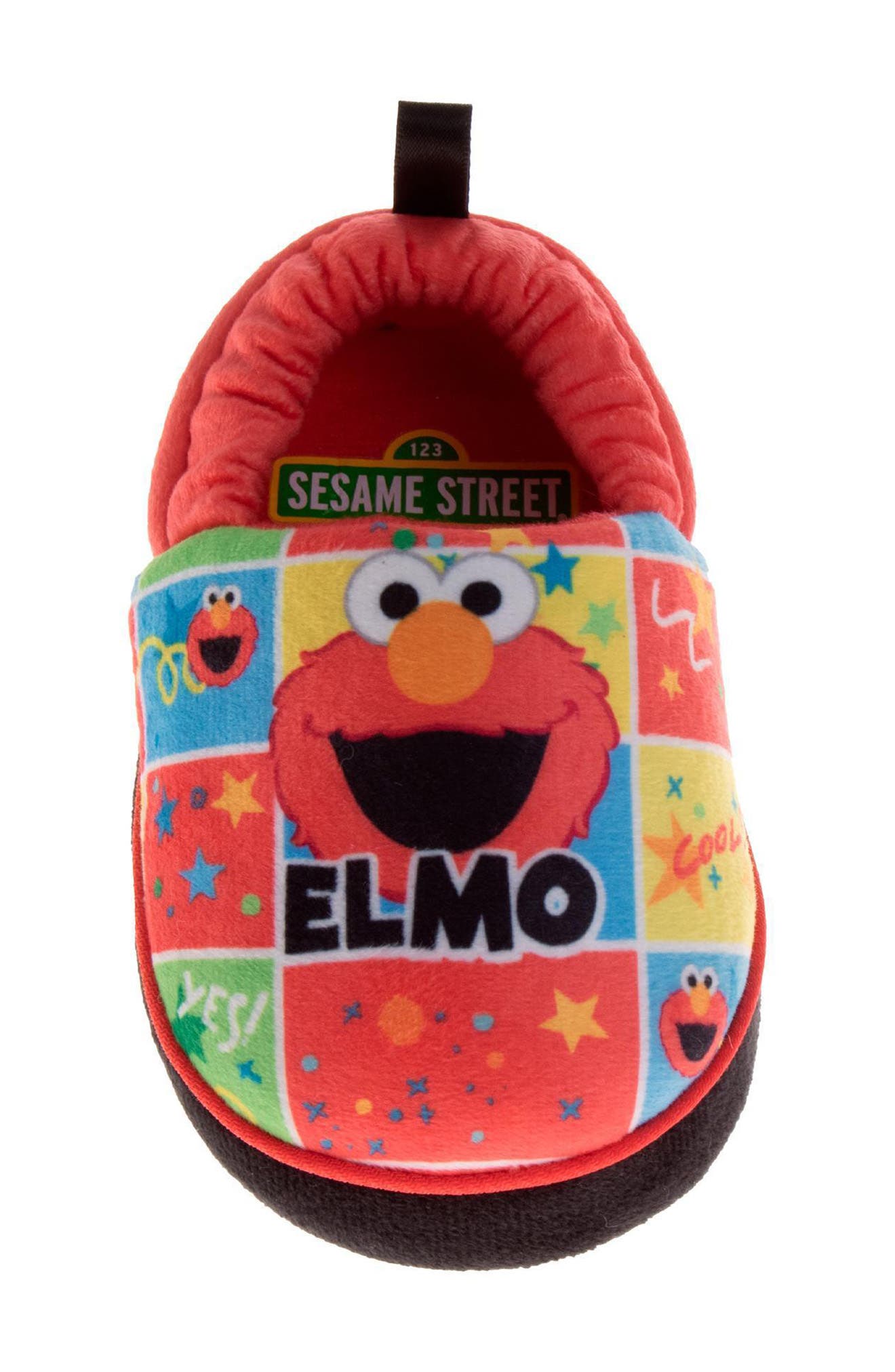 Kids' Sesame Street Elmo Slipper, Alternate, color, RED