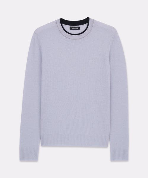Naadam Lightweight Cashmere Contrast Trim Crewneck Sweater