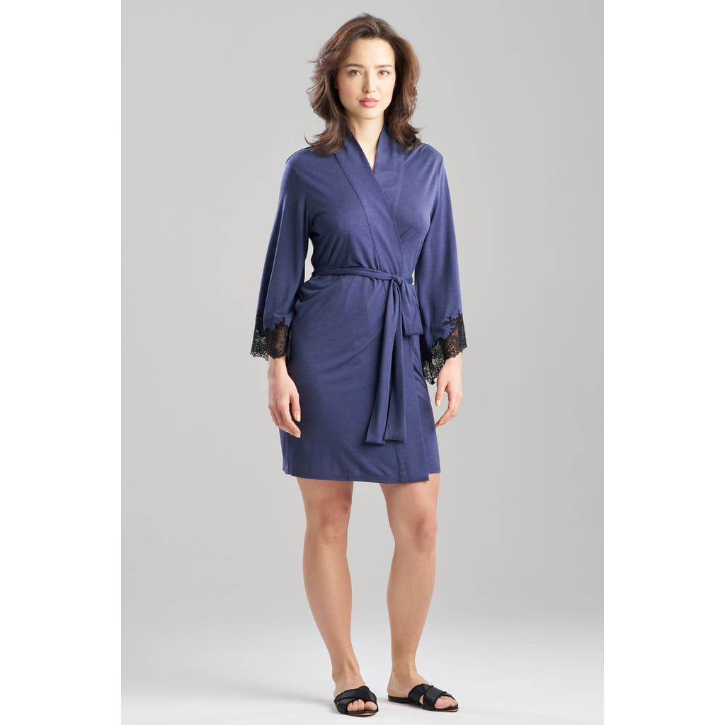 Natori Luxe Shangri-la Wrap In Ht Night Blue