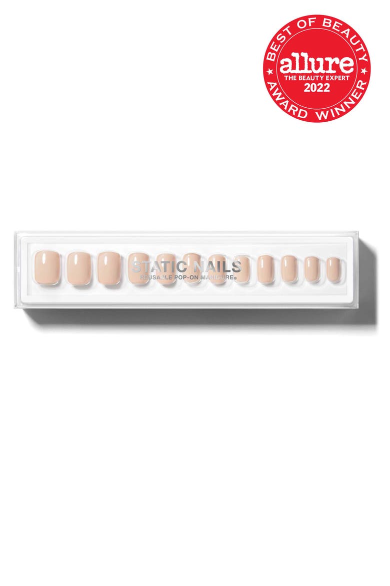 Square Pop-On Reusable Manicure Set, Alternate, color, FETISH
