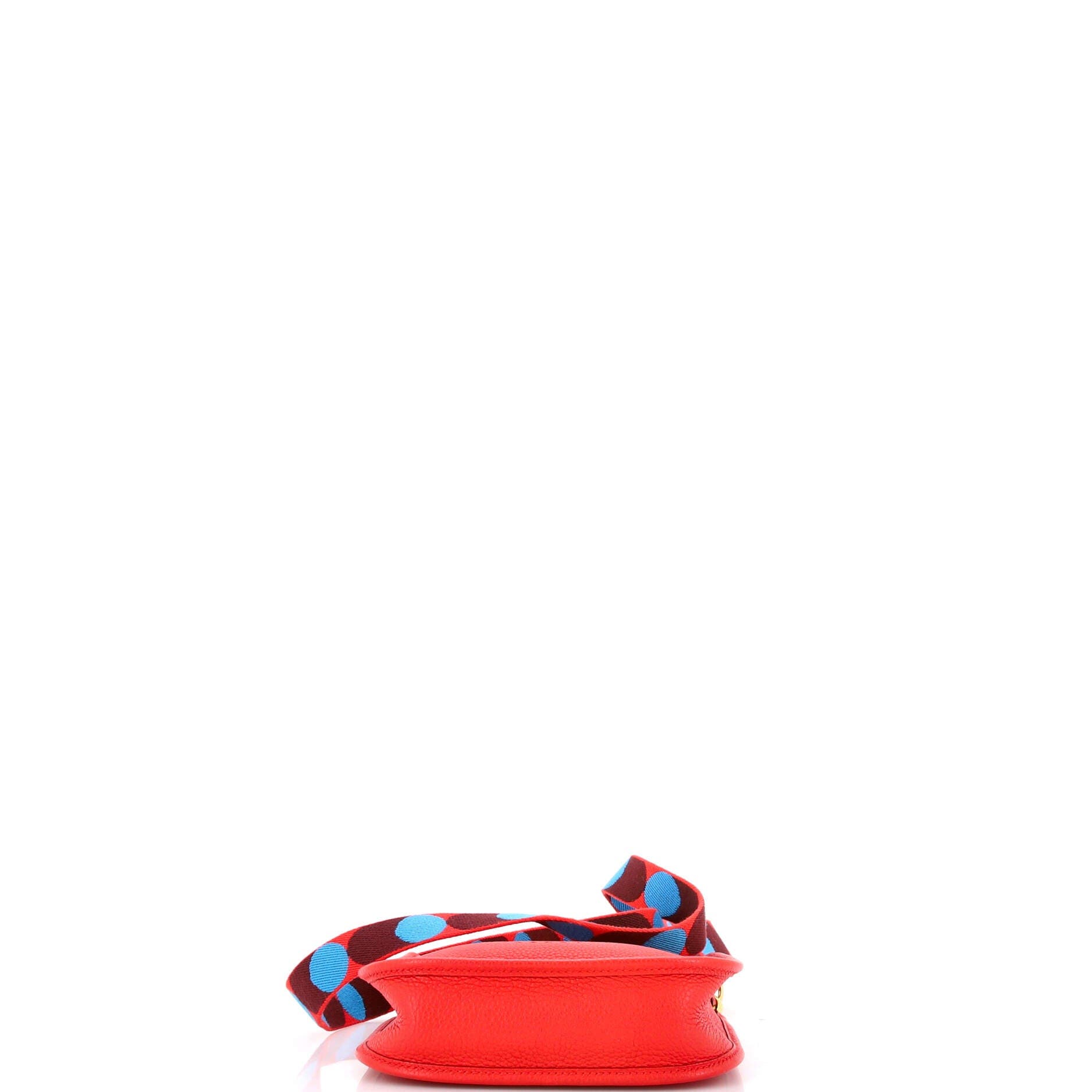 Pre-Owned Hermes Evelyne Bag Gen III Maurice TPM, Alternate, color, Rouge De Coeur