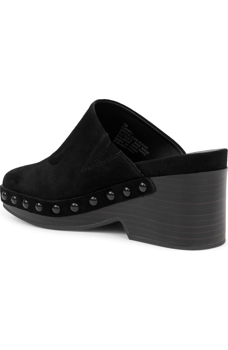 Aerosoles Cheryl Stud Clog, Alternate, color, Black Suede With Studs