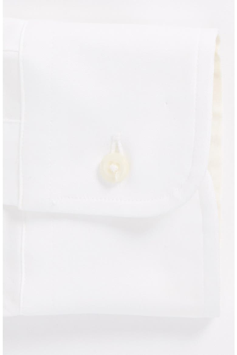 Regular Fit Pinpoint Cotton Oxford Point Collar Dress Shirt, Alternate, color, WHITE