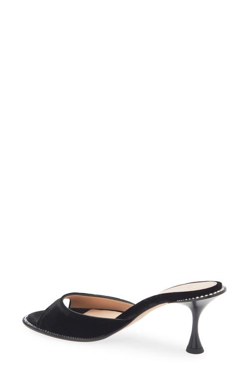 Betzábe Jenni Crystal Sandal In Black Velvet