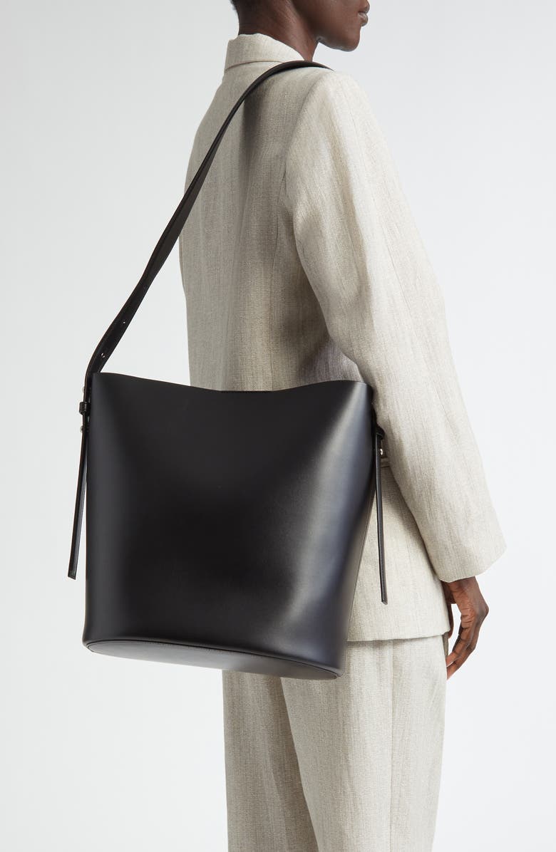 Yvonne Koné Leo Leather Bucket Bag, Alternate, color,