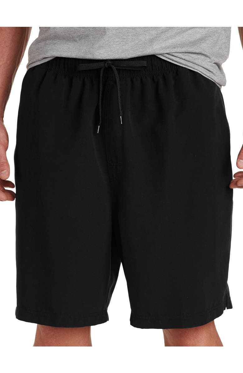 Harbor Bay by DXL Big & Tall Swim Trunks, Alternate, color, Black