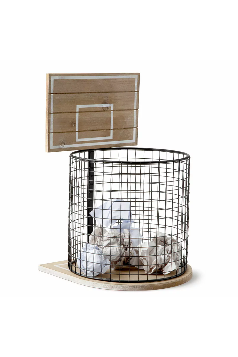 Basketball Wastebasket, Alternate, color, Beige
