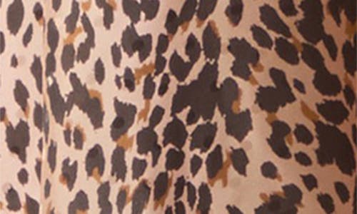 Lk Bennett Samantha Print Long Sleeve Midi Dress In Brown